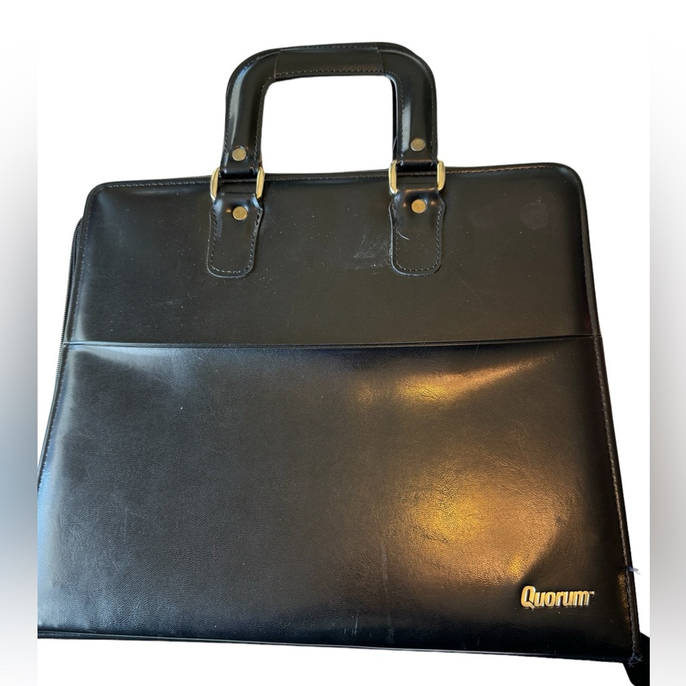 Retro 1980s Zip Around Quorum Software Geek Briefcase 3 Ring Work Binder